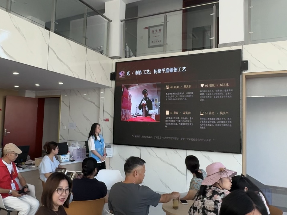 南通大学杏林学院昆韵予安实践团开展“螺钿流光，非遗传韵”主题宣讲活动