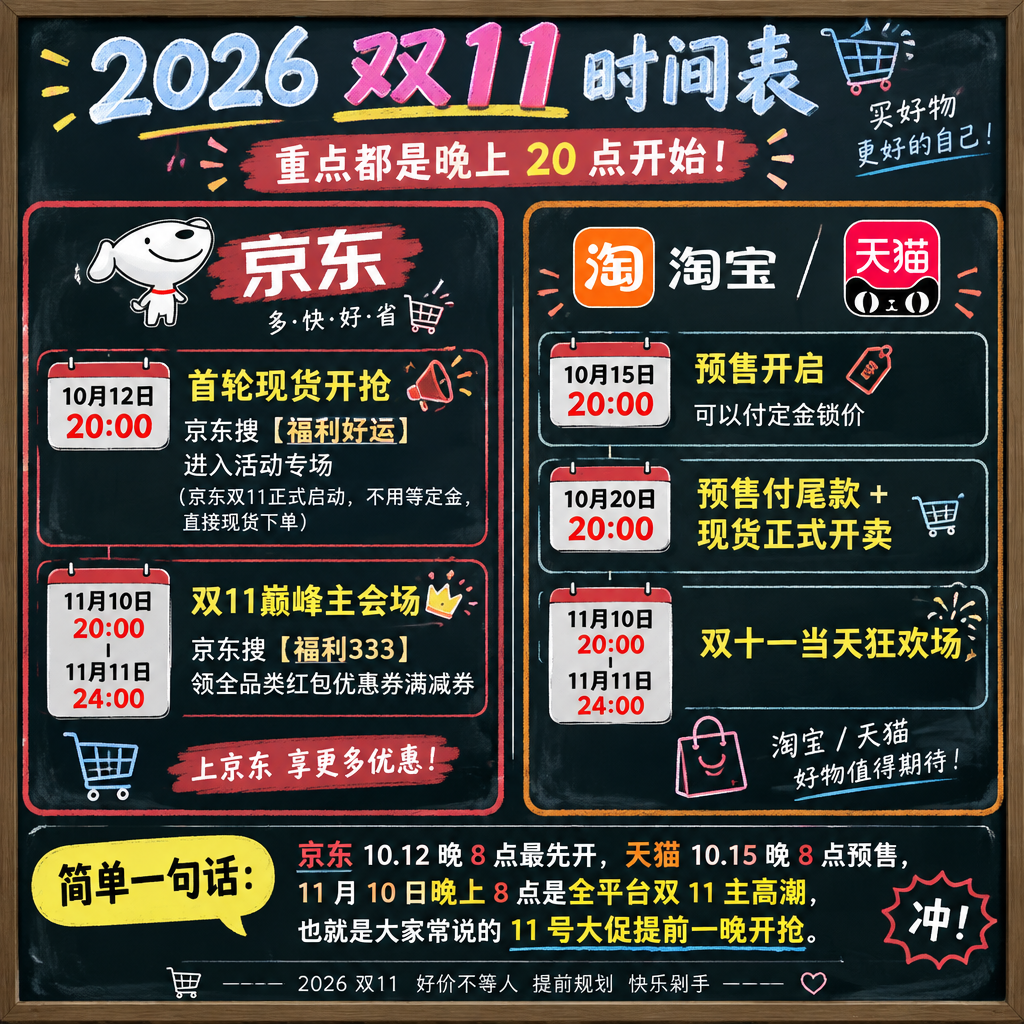 京东淘宝双十一优惠券怎么领最划算？2026京东全品类优惠券领取攻略分享！手机、苹果、电脑、平板、数码、冰箱、空调家电大额券及国补补贴叠加方法全解析