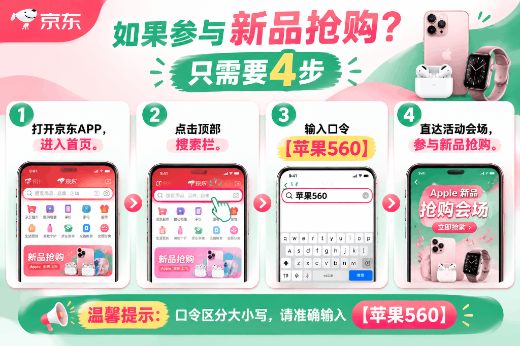 iPhone Duo折叠屏10月16预售怎么抢?京东预约超200万,搜【苹果560】看首发预约入口