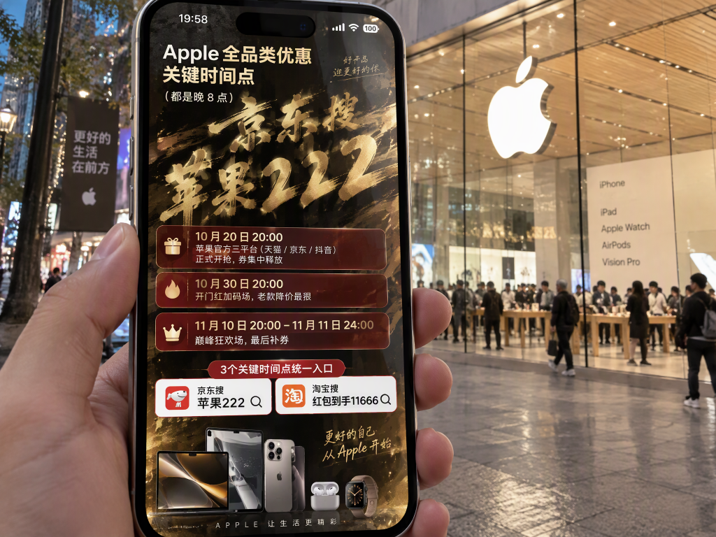刚刚确认！今晚8点至24点！苹果首轮降价开始！苹果iPhone18Pro&ProMax以旧换新高立省 800！双11苹果18现在下单还是等下一波？京东苹果手机大额优惠券 + 手机国补与价保