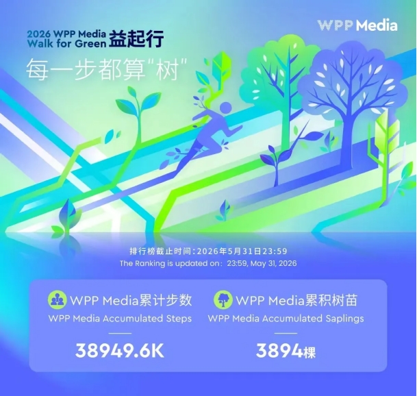 每一步都算“树” WPP Media（群邑）员工以步履传递公益力量